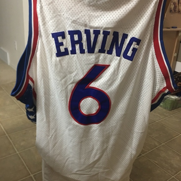 Mitchell & Ness Hardwood Classic 1977-78 Sixers J. Erving  #6 Jersey White - Picture 4 of 8